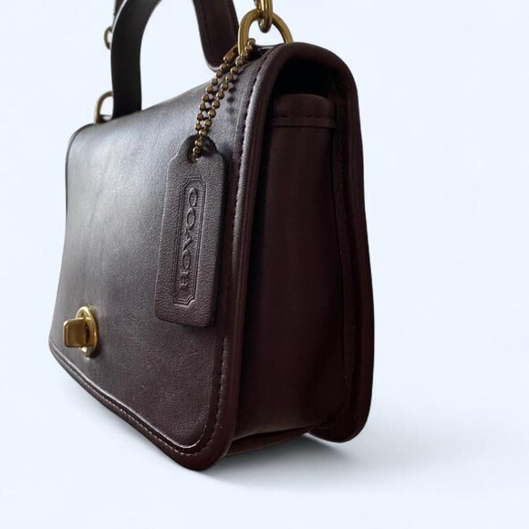 Vintage Coach Casino Bag No. 9924 - Mahogany Leather - Picture 4 of 9